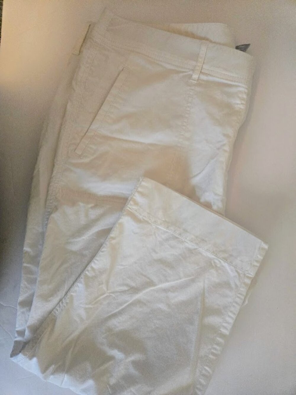 Chico's white cotton capri crop‎ EUC Size 3/XL
